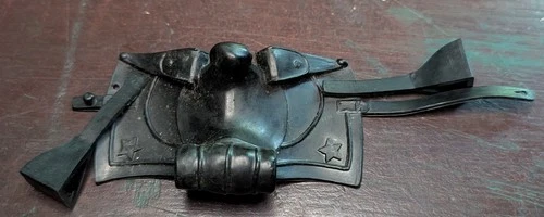 Vintage 1960's Marx Best Of The West Black Horse Saddle Part Accessory *ONLY*