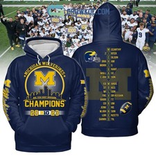 Michigan Wolverines 2023 Big Ten Champions Hoodie 3D 2025