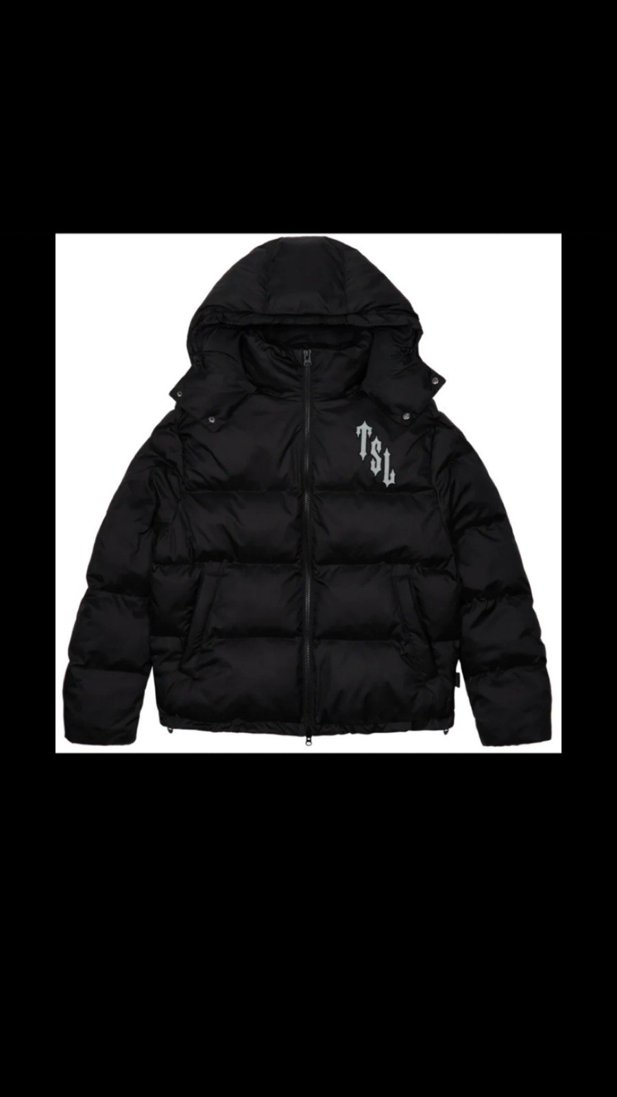 TRAPSTAR SHOOTERS HOODED PUFFER BLACK- XL