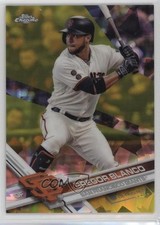 2017 Topps Chrome Sapphire Edition Gold Refractor 1/5 Gregor Blanco #47 0b0