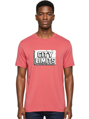 City-Limits-18 Mens Graphic Tee, 100% Cotton, Casual Summer Wear