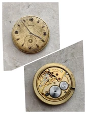 50s ZENITH CAL. 126 VINTAGE WATCH MOVEMENT MOVEMENT WATCHES BALANCE OK FOR PARTS