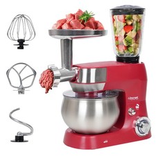 6-in-1 Multifunctional Stand Mixer, 5.3Qt 660W, 6-Speed Tilt-head, Electric K...