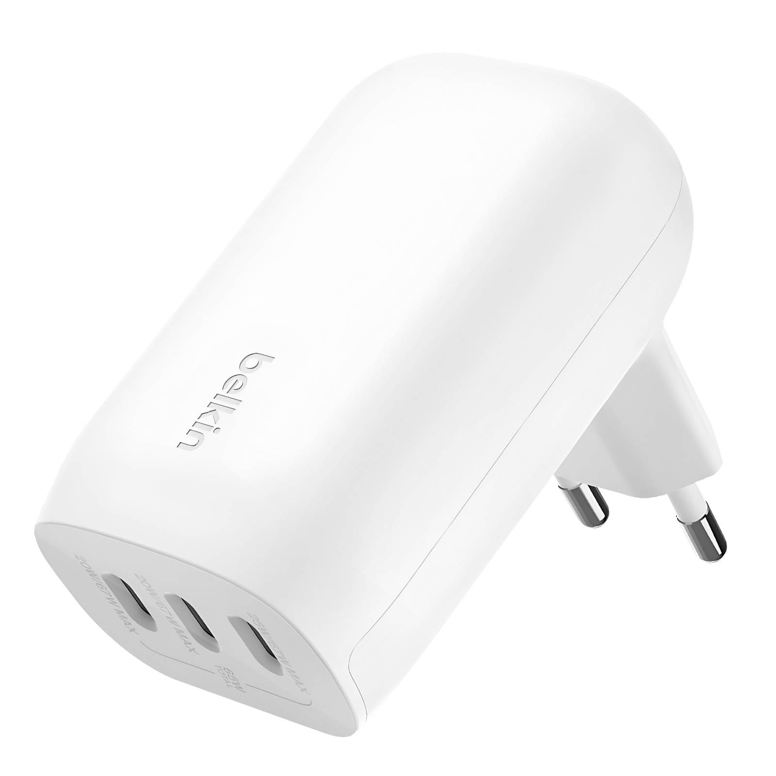 Chargeur triple USB-C 67W Belkin pour un espace de travail épuré à la maison