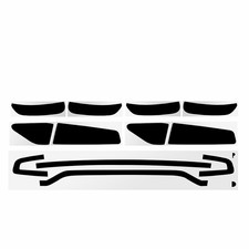 For 15-23 Dodge Charger Market Tailside Light Cutout Precut Tint Vinyl Smoked