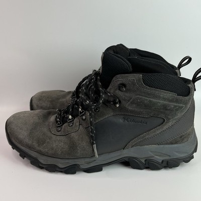 Mens COLUMBIA Newton Ridge Plus Size 13 Waterproof Hiking Boot BM2812-011 Gray