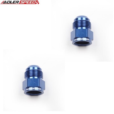US STOCK 2PCS AN10 -10AN Female To AN12 Male Expander Fuel Fitting Adapter Blue