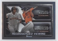 2017 Bowman Draft Recommended Viewing Heliot Ramos Jacob Gonzalez #RV-SFG 4l3