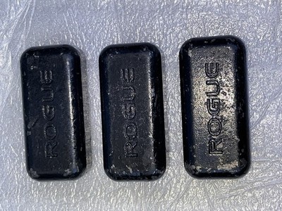 Lot Of 3 Rogue Fitness Cast Iron Weight for Weighted Vest Plate Bar