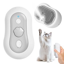 Katzenbürste mit Dampf & Auslöseknopf, Wiederaufladbare Dampfbürste mit Wa