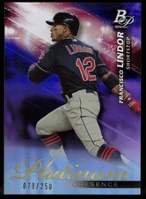 Francisco Lindor 2018 Bowman Platinum Presence Purple /250 #PP-18 FREE SHIPPING!
