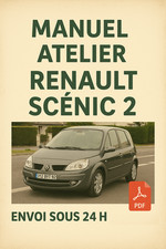 Manuel Atelier RENAULT SCENIC 2 Phase 1 et 2 2003-2009 Français CD PDF ENVOI 24H