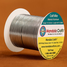 14 Gauge Anodized Aluminum Craft Wire 60 ft for Jewelry Sculpting and DIY