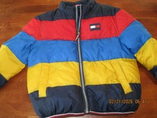 Tommy Hilfiger Primaloft Puffer Jacket Youth Color Block Red, Blue, Yellow S 6-7