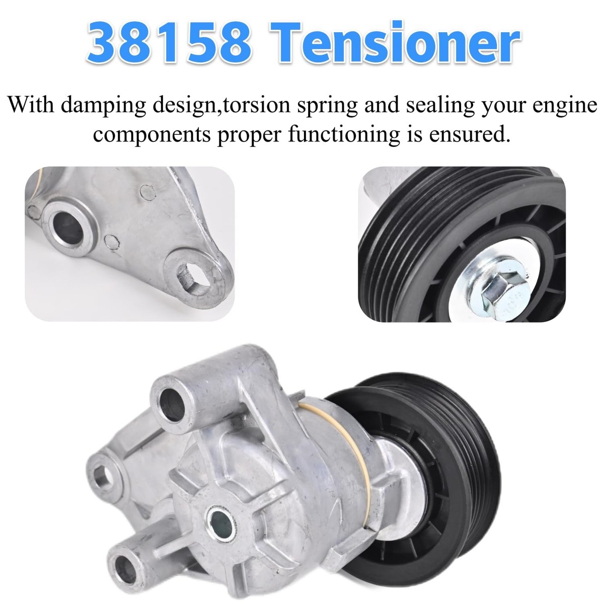 【a】 Amazon.com: PAROD 38158 Professional Belt Tensioner Pulley