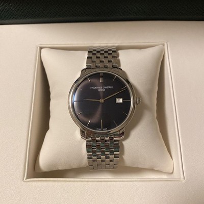 Frederique Constant Slimline Automatic  Black Dial Stainless Steel #170