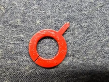 R L Drake R-4B Receiver Parts - Preselector Indicator Ring / Pointer, Red