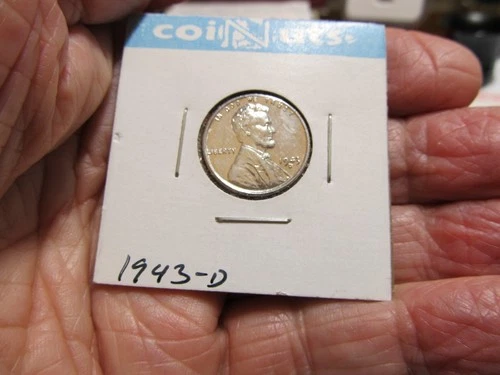 1943-D Lincoln Steel Wheat Penny Lustours Uncirculated++