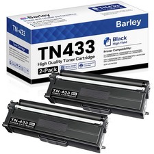 TN-433BK TN433BK 2-Pack High Yield Black Toner Cartridge See Details for Info