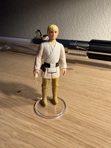 1977 Vintage Star Wars Luke Skywalker Farmboy Action Figure Complete Original HK