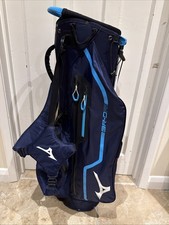 Mizuno BR-DRI Waterproof Carry Stand Golf Bag In Blue. Excellent Condition 