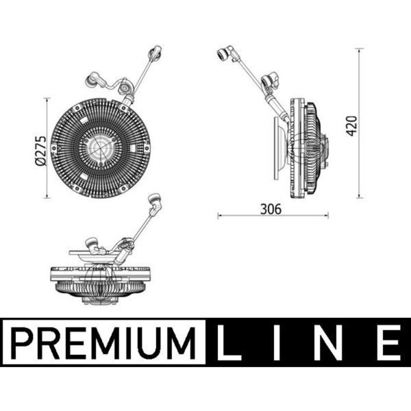 Mahle CFC 259 000P Kupplung KüHlerlüFter FüR Mercedes Benz Actros MP2 MP3-image