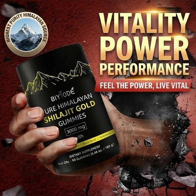 Himalayan Shilajit Gold Gummie - 3000mg Testosteron Booster, Steroide, Anabolika