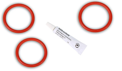DeLonghi Brühgruppen-Kit 3x O-Ring + Silikonfett für DeLonghi EAM ESAM ECAM