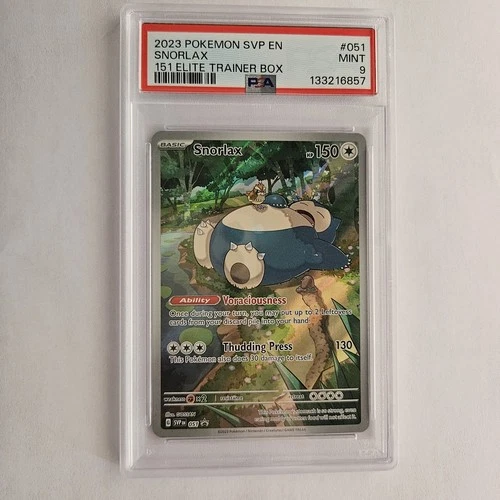2023 Pokemon Scarlet & Violet SVP EN Black Star Promo Snorlax #051 PSA 9 MINT