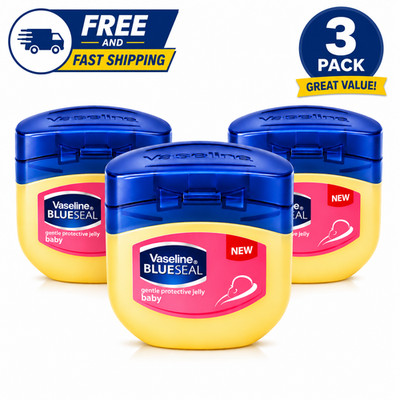 Vaseline Blue Seal Baby 50ML  Petroleum Jelly (3 PACK)