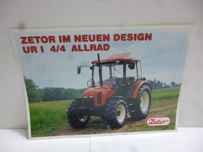 Zetor UR I 4/4 AWD Tractor Original Tractor Brochure 2 Pages