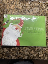 Pier One Christmas Activity Kids Placemats 4 Designs 24 Count New New. Family