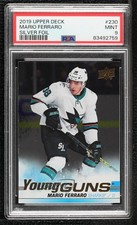 2019-20 Upper Deck Young Guns Silver Foil Mario Ferraro #230 PSA 9 MINT 04kf