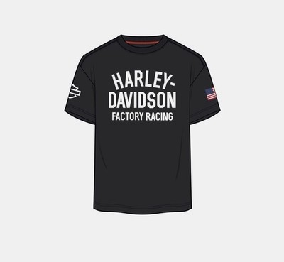 2026 Harley Davidson BLACK Factory Racing Team: T-Shirt |  Fast Johnnie 2XL XXL