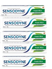 Sensodyne Toothpaste Fresh Mint daily sensitivity protection 5X75G FREE SHIP