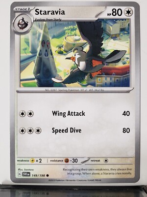 Staravia 149/198 - NM / M - Scarlet Violet Pokemon Card - Kantaro