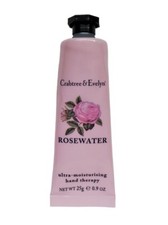 CRABTREE EVELYN Rosewater TRAVEL PURSE SIZE Hand Therapy Cream Lotion 0.9 oz