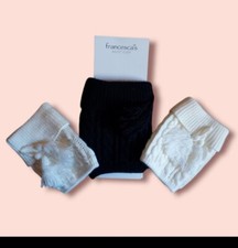 NWOT 2 Pair Francesca's Boot Cuffs, Cream and Black