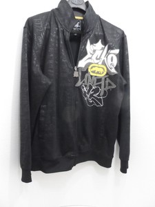 Ecko-Unltd-Men-039-s-Full-Front-Zip-Track-Jacket-Black-Graffiti-Size-XL