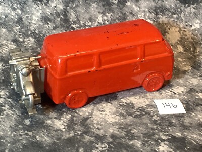 Vintage Avon Red Volkswagen Bus Tai Winds Aftershave Mostly