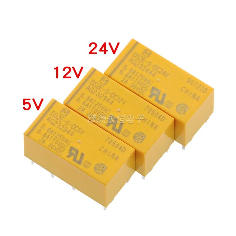 HB2E-DC12V Relè 8 PIN - 12VDC 2A - Pacco Da 5 Pezzi Per Circuiti Elettrici - Foto 6