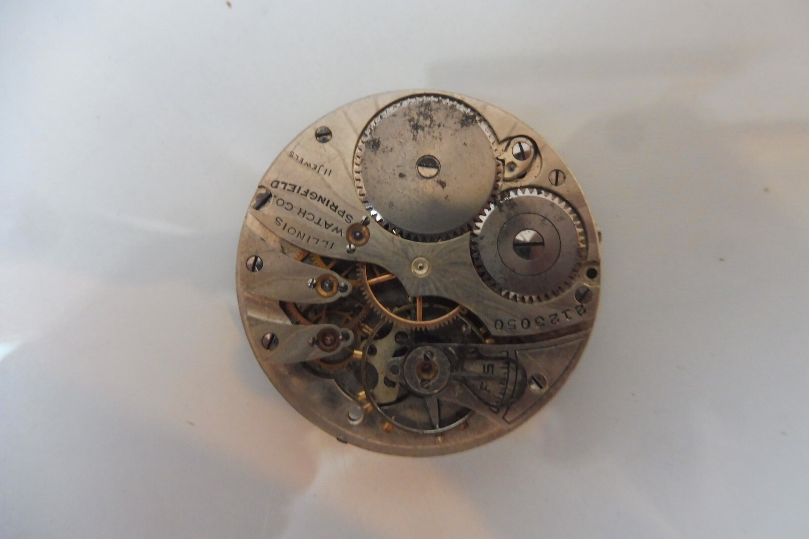 Antique Illinois Pocket Watch with Co.Springfield Horlogerie