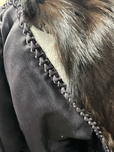 Vintage Womans Fur Coat Jacket Dark Brown Real Authentic Fur - Picture 6 of 15