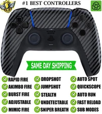 Carbon Fiber Silent Modz New Rapid Fire Best Wireless Modded Controller for PS5