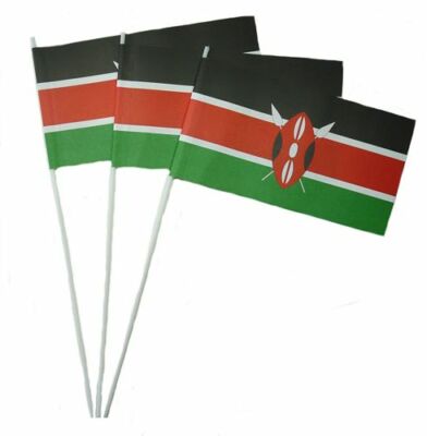 Papierfähnchen Kenia Papierfahnen Fahne Flagge
