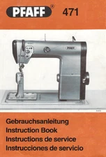 PFAFF 471 Instruction Manual User Guide Copy: Coil Bound 20 Pages