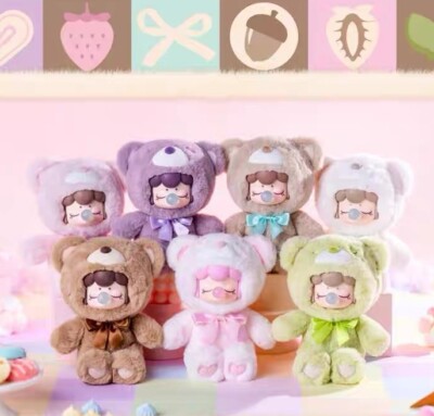 ROLIFE NANCI CHOCOLATE COLORFUL PLUSH BEAR SERIES BLIND BOX