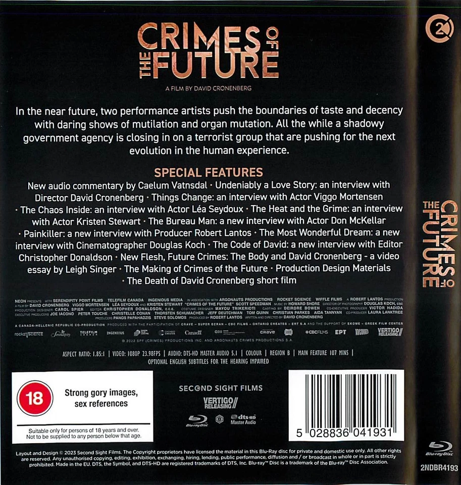 Crimes of the Future - [Blu-ray] - Image 2 of 2