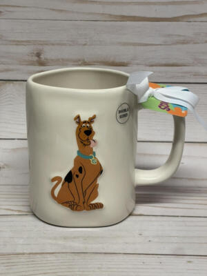 Rae Dunn Scooby Doo Mug Ruh Roh! Double Sided