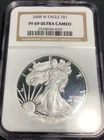 2008-W American Silver Eagle NGC Graded PF69 Ultra Cameo!
